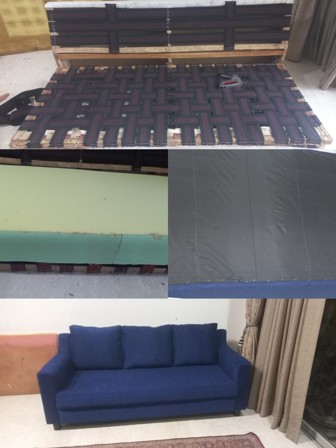 Completed sofa repair 2